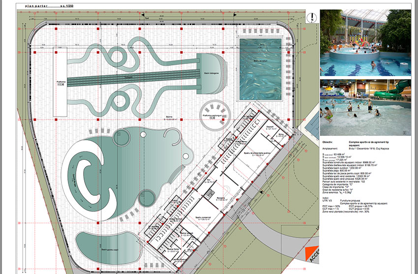 Plan parter Aquapark